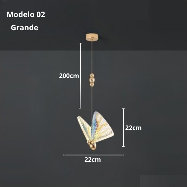 Pendente Minimalista LED - Clifton - 02 Opções de Modelos 02 Opções de Tamanhos