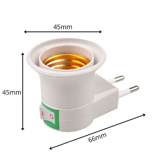 Soquetes E27 Bocal Lâmpada Tomada Chave Liga Desliga tomada de lampada Tomada